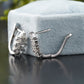 White Gold Lab Grown Diamond Cluster Lever Back Earrings