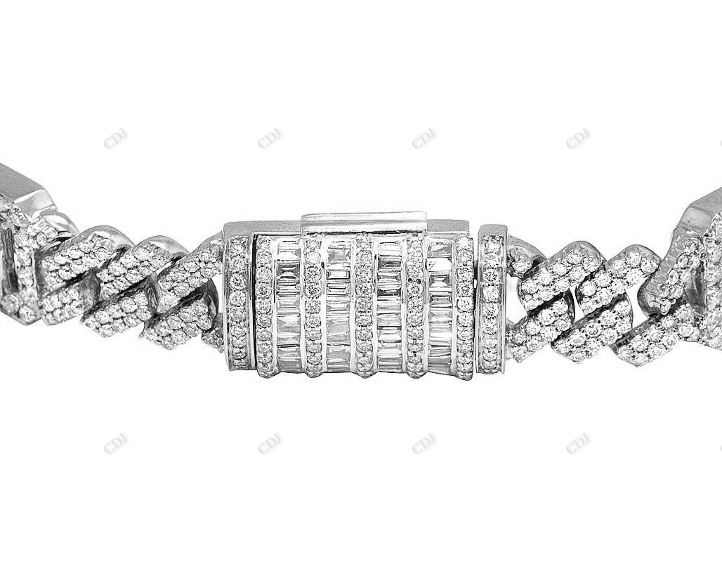 New Style Silver Moissanite Iced Out Cuban Bracelet