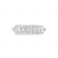 925 Sterlingn Silver 5 Row Moissanite Diamond Eternity Band hip hop jewelry CustomDiamJewel