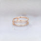 0.33CTW Enhancer Double Row Natural Diamond Wedding Band Wedding Band customdiamjewel   