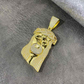 Two tone Religious Dripping Charm Jesus Pendant hip hop jewelry CustomDiamJewel