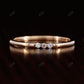 Solid Gold Dainty Stacking Diamond Wedding Band  customdiamjewel   