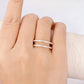 0.33CTW Enhancer Double Row Natural Diamond Wedding Band Wedding Band customdiamjewel   
