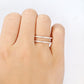 0.33CTW Enhancer Double Row Natural Diamond Wedding Band Wedding Band customdiamjewel   