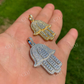 Hip Hop Hamsa Hand Lab Grown Diamond Pendant  customdiamjewel   