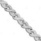 925 Silver Two Tone Miami Cuban Link Moissanite Chain CustomDiamJewel