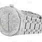 Lab Grown Diamond Watch 41MM AP Royal Oak Stainless Steel Watch Certified Diamond 22.5 CTW (Approx)