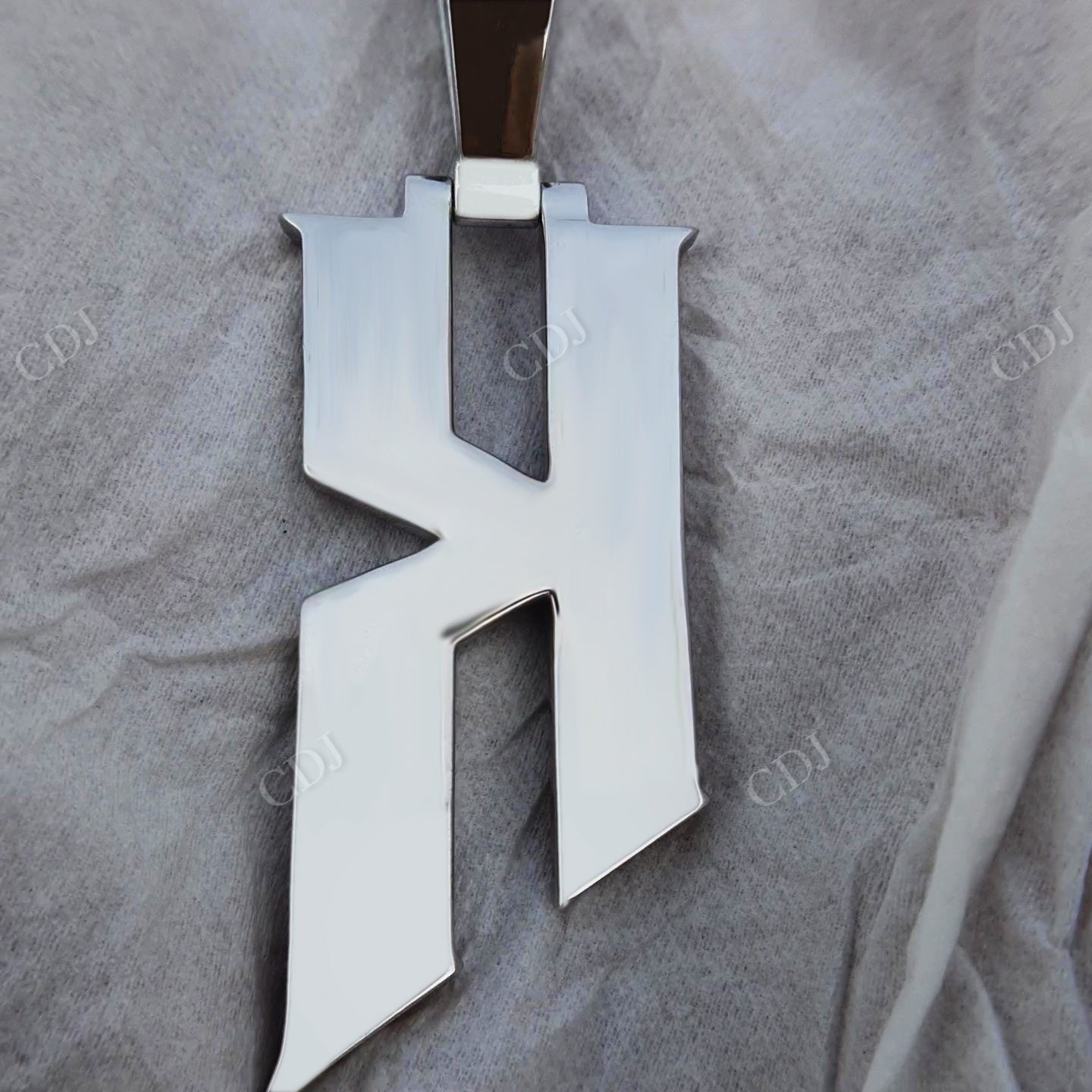 K Letter Lab Created Diamond Silver Pendant hip hop jewelry customdiamjewel   