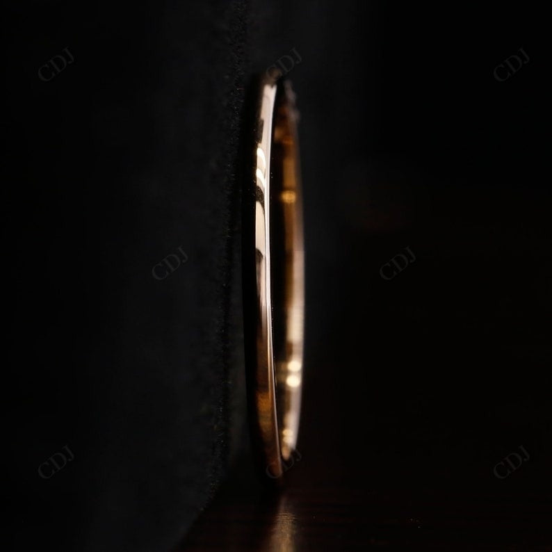 0.038 CTW Round Lab Grown Diamond Stackable Wedding Band For Women  customdiamjewel   