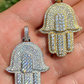 Hip Hop Hamsa Hand Lab Grown Diamond Pendant  customdiamjewel   