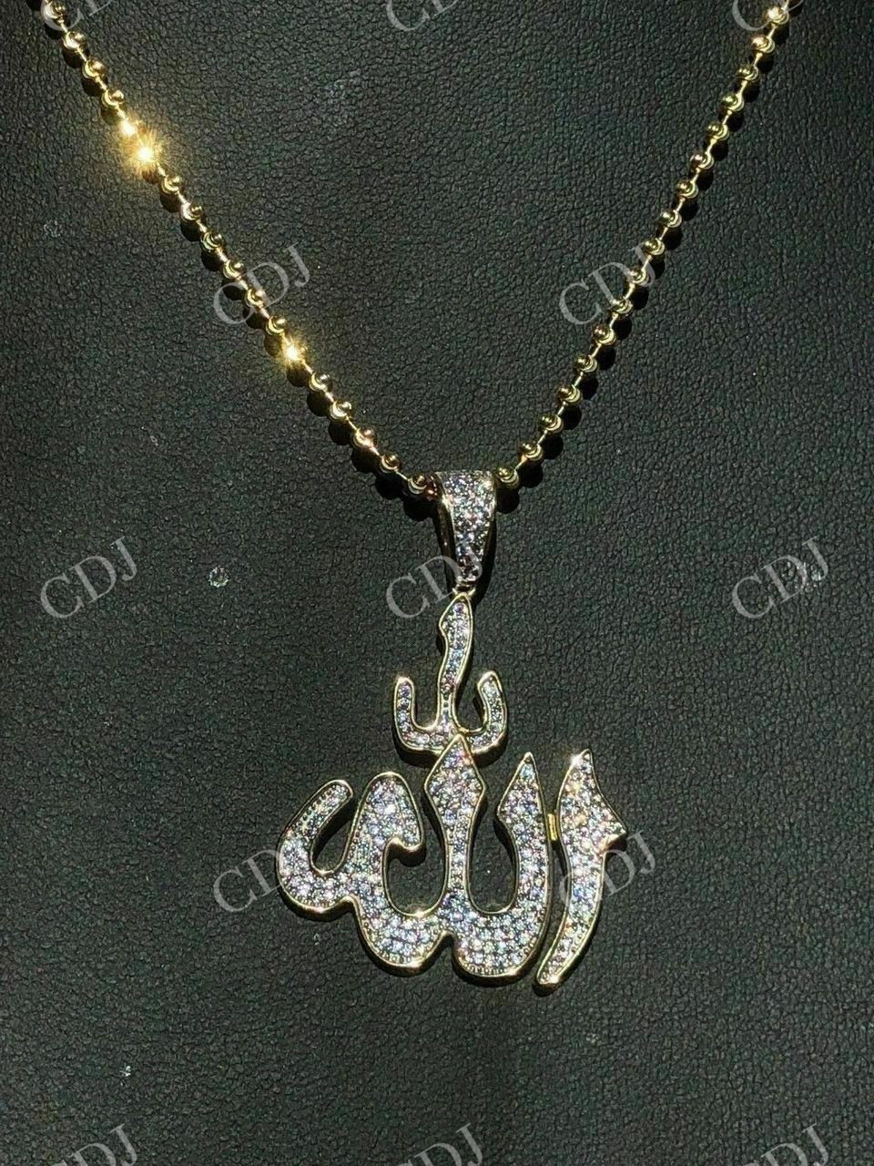 Mens Allah Islam Diamond Pendant  customdiamjewel   