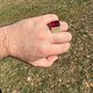 Radiant Cut Yellow Gold Ruby Stone Ring  customdiamjewel   