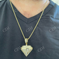 Iced Diamond Shape BLING Pendant  customdiamjewel   