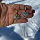 Iced Diamond Shape BLING Pendant  customdiamjewel   