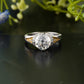 Lab-Grown Diamond Vintage Halo Ring