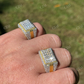 Gorgeous Two Tone Mix Baguette Diamond Ring  customdiamjewel   