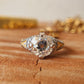 Lab-Grown Diamond Vintage Halo Ring