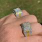 Gorgeous Two Tone Mix Baguette Diamond Ring  customdiamjewel   