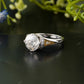Lab-Grown Diamond Vintage Halo Ring