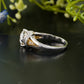 Lab-Grown Diamond Vintage Halo Ring