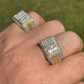 Gorgeous Two Tone Mix Baguette Diamond Ring  customdiamjewel   