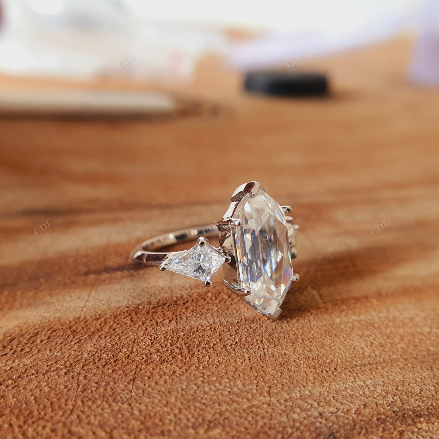 Baguette Cut Lab-Grown Diamond Ring