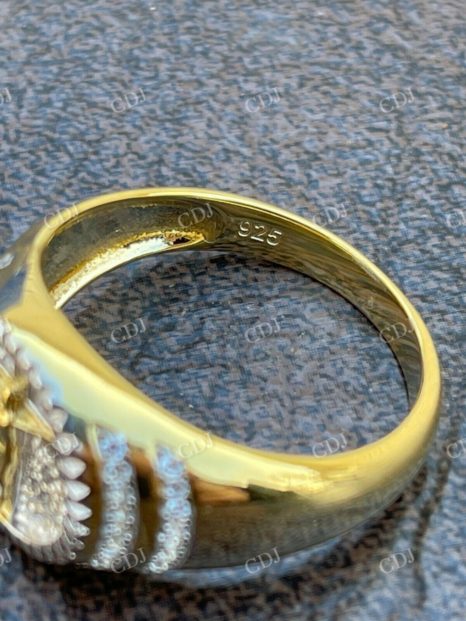 Handmade Unique Jesus Design Gold Ring  customdiamjewel   