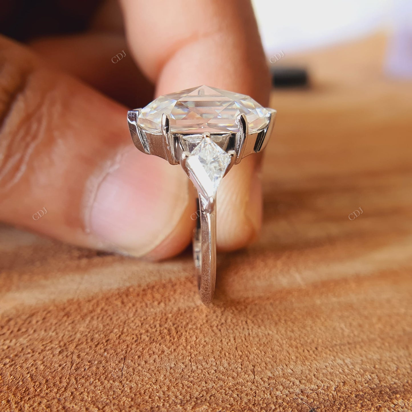 Baguette Cut Lab-Grown Diamond Ring