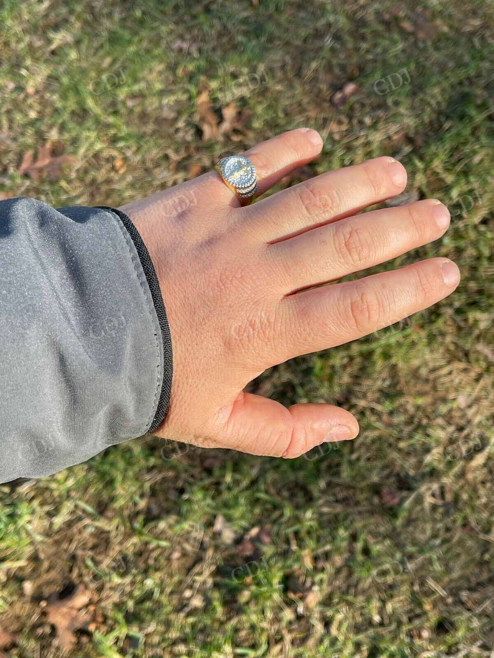 Handmade Unique Jesus Design Gold Ring  customdiamjewel   