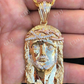 Two Tone Jesus Face Hip Hop Pendant  customdiamjewel   
