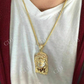 Two Tone Jesus Face Hip Hop Pendant  customdiamjewel   