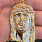 Two Tone Jesus Face Hip Hop Pendant  customdiamjewel   