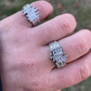10K White Gold Baguette Diamond Ring  customdiamjewel   