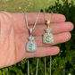 Silver/ Gold Money Bag Dollar Pendant  customdiamjewel   