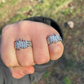 10K White Gold Baguette Diamond Ring  customdiamjewel   