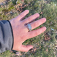 10K White Gold Baguette Diamond Ring  customdiamjewel   