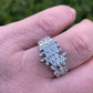 10K White Gold Baguette Diamond Ring  customdiamjewel   