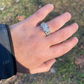 10K White Gold Baguette Diamond Ring  customdiamjewel   