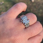 10K White Gold Baguette Diamond Ring  customdiamjewel   