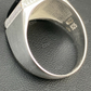 925 Sterling Silver Black Onyx Signet Ring  customdiamjewel   