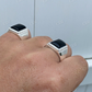 925 Sterling Silver Black Onyx Signet Ring  customdiamjewel   