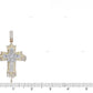 Tri Tone Dripping Cross Pendant hip hop jewelry CustomDiamJewel