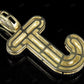 1.4" 0.75 CTW 10K Gold Natural Diamond J Letter Pendant CustomDiamJewel