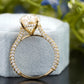 Oval Lab-Grown Diamond Pavé Ring customdiamjewel