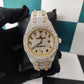 Classic AP Colorless Moissanite Diamond Two Tone Arabic Dial Modified Watch customdiamjewel