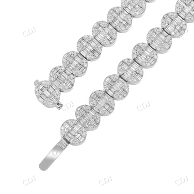 Hip Hop Style Real Diamonds Baguette Chain hip hop jewelry CustomDiamJewel
