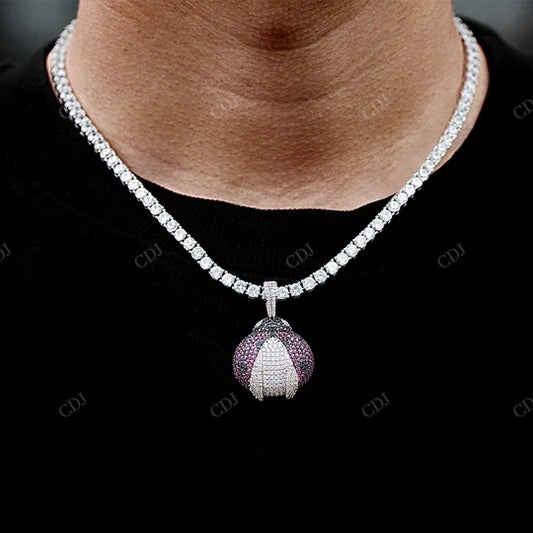 Fully Iced Out Lady Bug Inserts Hip Hop Pendant hip hop jewelry CustomDiamJewel