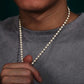 Hot Selling 10mm Moissanite Iced out Beads Chain Necklace hip hop jewelry CustomDiamJewel