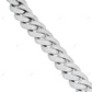 925 Sterling 18k White Gold Plated Cuban Chain CustomDiamJewel