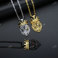 High Quality Lion Face Solid Gold Hip Hop Pendant hip hop jewelry CustomDiamJewel